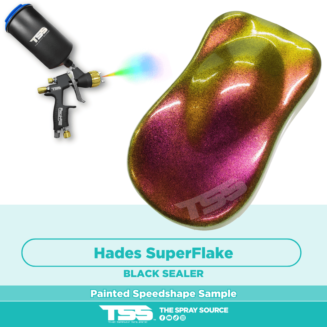 Hades SuperFlake Pre-Sprayed Speedshape Paint Sample (Black Ground Coa ...