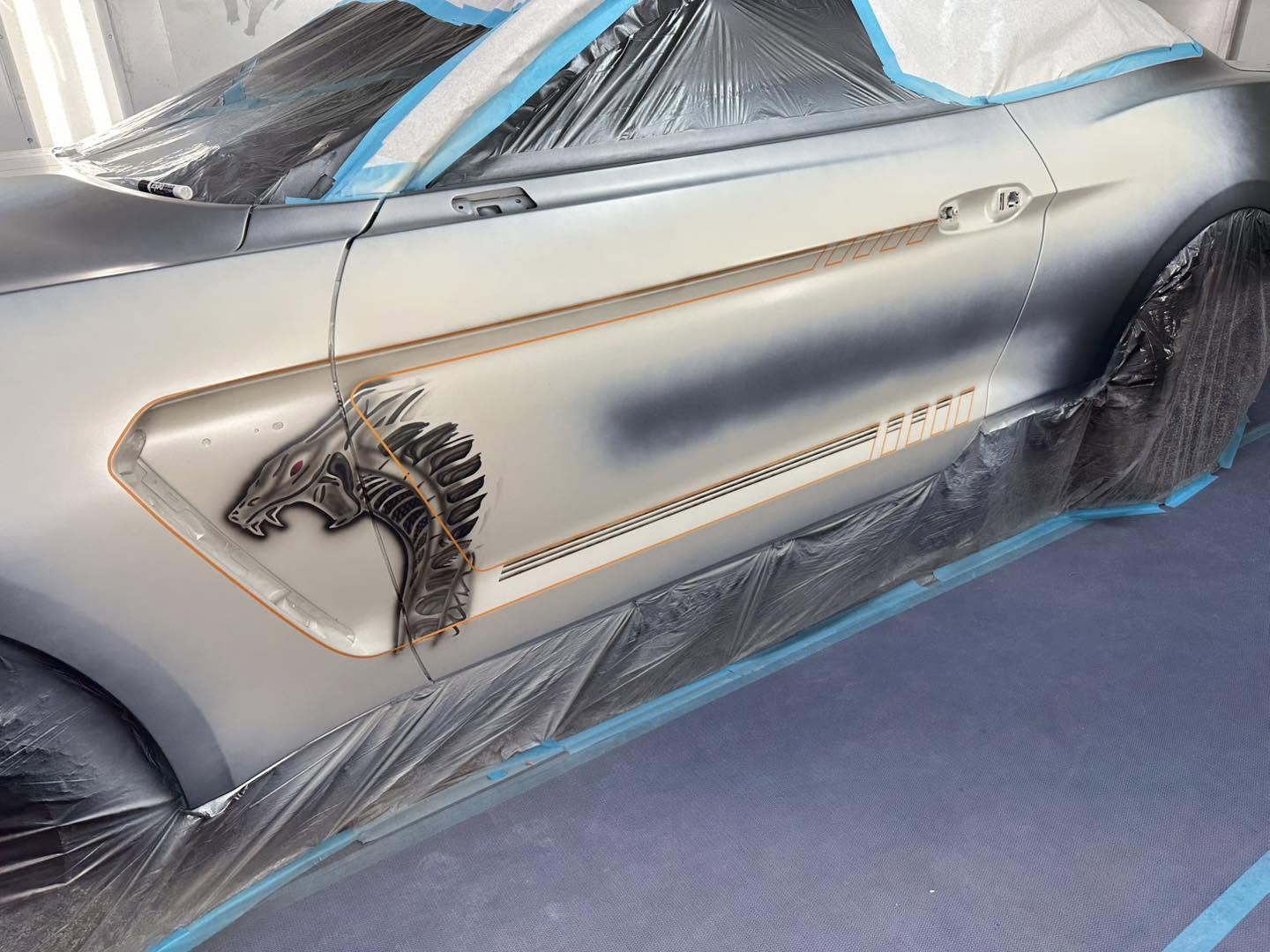Phantom Blue Cobra Mustang project photo
